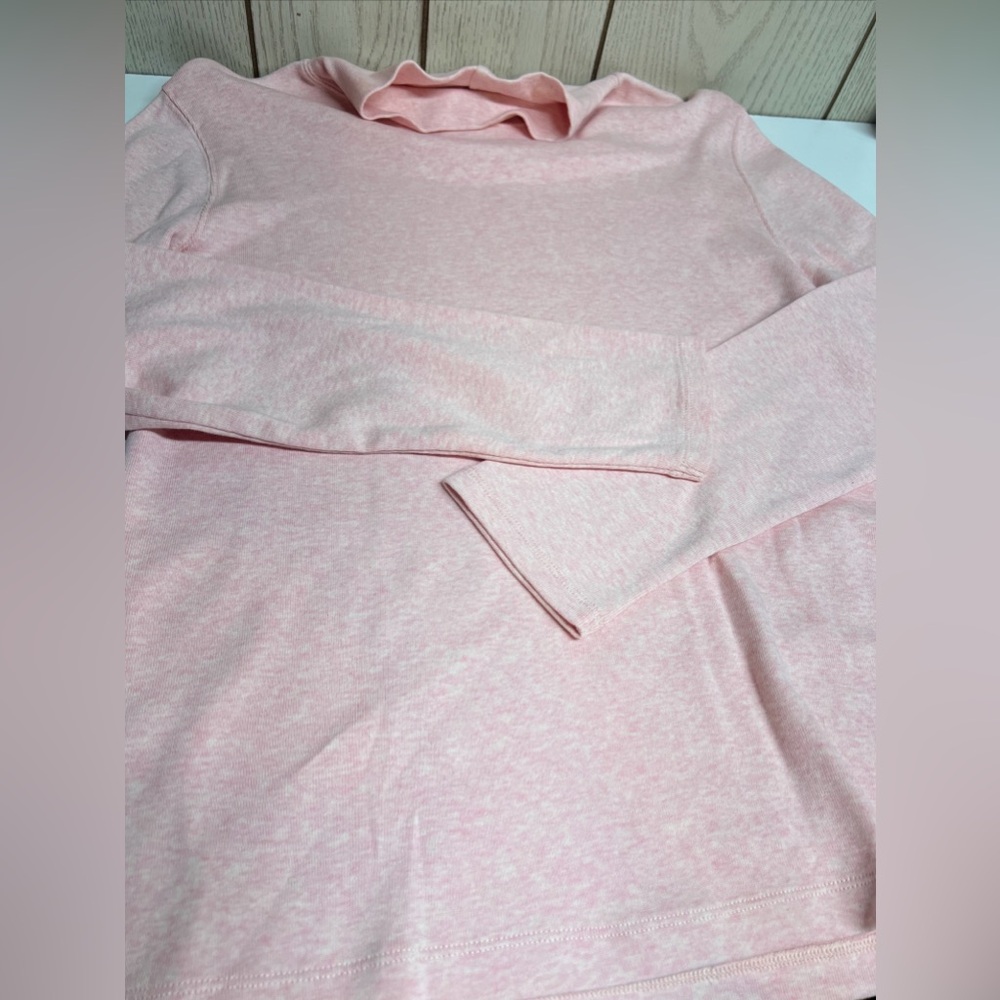 Vintage Pendleton Sweater Womens S Medium Pink Heather Soft Turtleneck Long Neck